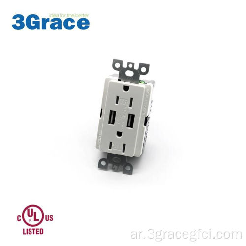 4.2A USB Outrgerl Chaet White US للمنزل